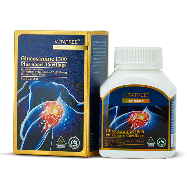 Vitatree Glucosamine 1500 plus Shark Cartilage 250mg 100 viên