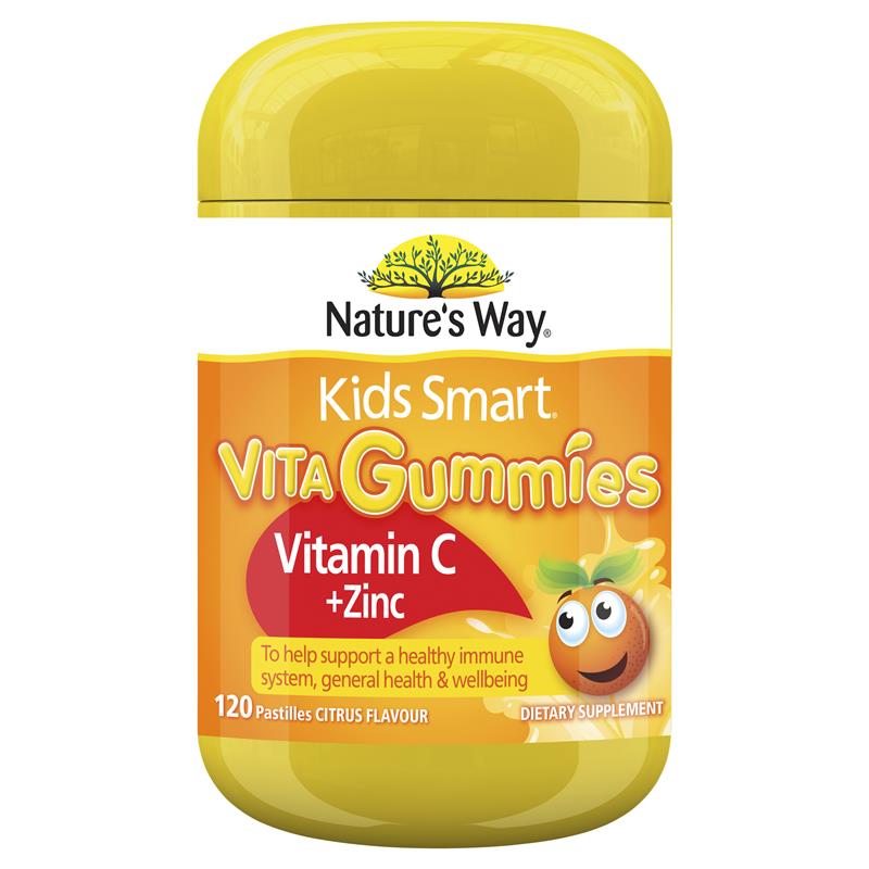 Nature's Way kẹo dẻo vitamin C + Zinc 60 viên cho bé từ 2 tuổi
