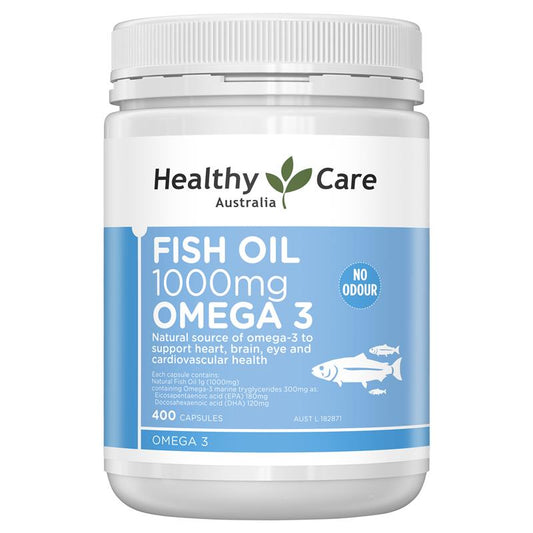 Healthy Care Fish Oil 1000mg Omega 3 400 viên - Dầu Cá