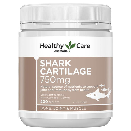 Healthy Care Shark Cartilage 750mg 200 Viên - Sụn Cá Mập