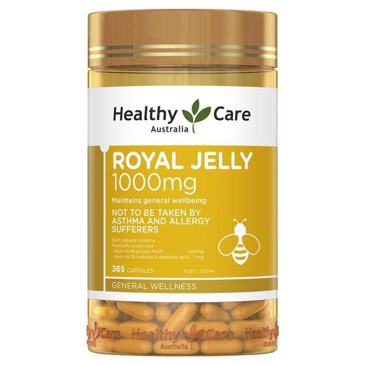 Healthy Care Royal Jelly 1000mg 365 Viên - Sữa Ong Chúa