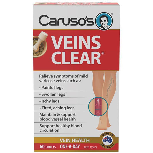 Carusos Veins Clear 60 viên - Trị suy giãn tĩnh mạch