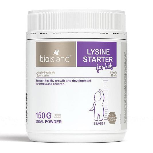 Bio Island Lysine Starter For Kids - Lysine bột tăng chiều cao cho bé từ 7 tháng tới 5 tuổi