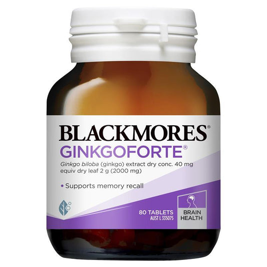 Blackmores Ginkgo Forte 2000mg - Bổ não hỗ trợ trí nhớ