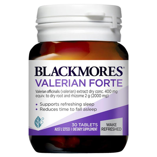 Blackmores Valerian Forte 2000mg 30 Tablets - Hỗ trợ giấc ngủ