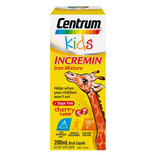 Centrum Kids Incremin Iron Mixture 200ml - Siro Cho Bé Biếng Ăn