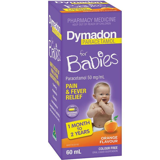 Dymadon giảm triệu chứng cảm cúm cho bé 1 tháng tới 2 tuổi 60ml