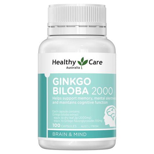 Healthy Care Ginkgo Biloba 2000mg 100 viên - Bổ não