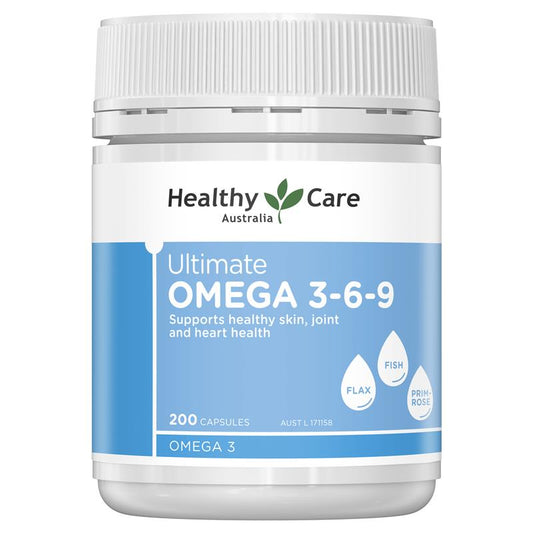 Healthy Care Omega 3-6-9 200 viên - Bổ Sung Omega 3-6-9