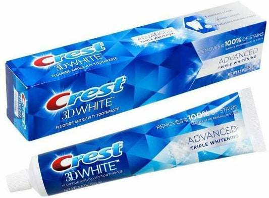 Crest 3D White Advanced triple whitening 158g - Kem đánh răng