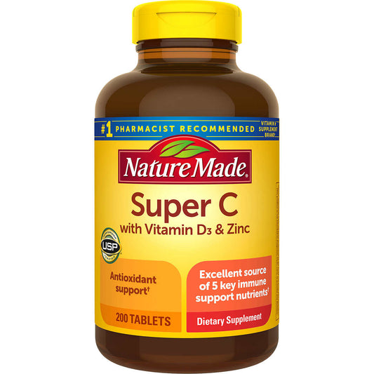Nature Made Super C with Vitamin D3 and Zinc 200 viên