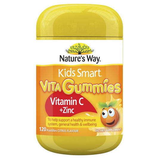 Nature's Way kẹo dẻo vitamin C + Zinc 60 viên cho bé từ 2 tuổi