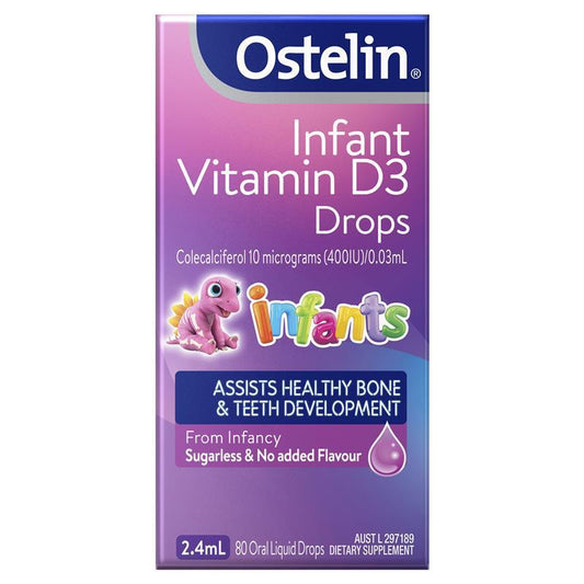 Ostelin Infant Vitamin D3 Drops 2.4ml - Bổ sung D3 cho bé sơ sinh