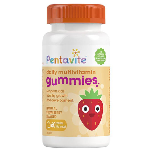 Pentavite Daily Multivitamin Kids Gummies 60 viên - Kẹo vitamin tổng hợp cho bé 2-12 tuổi