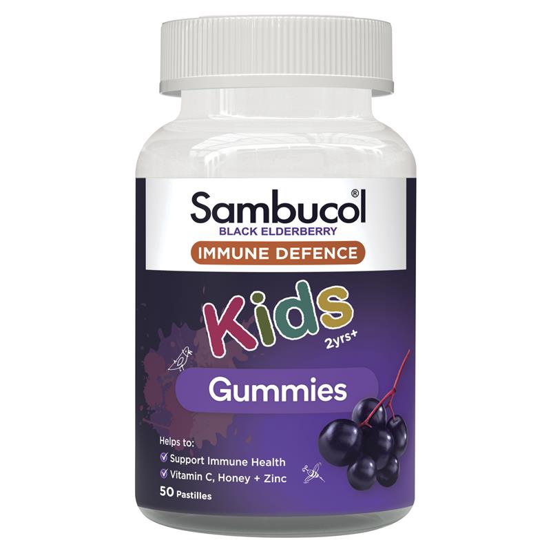 Sambucol Kids Immunity 50 Gummies - Kẹo tăng đề kháng cho bé từ 2 tuổi