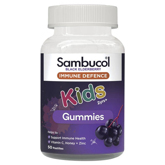 Sambucol Kids Immunity 50 Gummies - Kẹo tăng đề kháng cho bé từ 2 tuổi