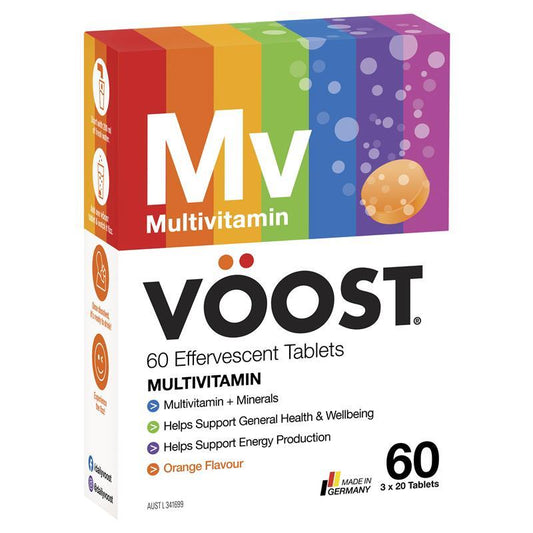 Voost viên sủi bổ sung vitamin tổng hợp 60 viên